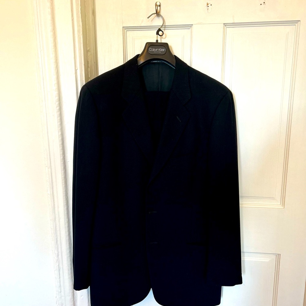 Calvin Klein dark blue suit